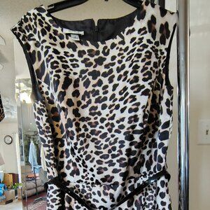 Alyx Limited Brand | Leopard Print | Sleeveless Dress | Size 14 | w/ black belt